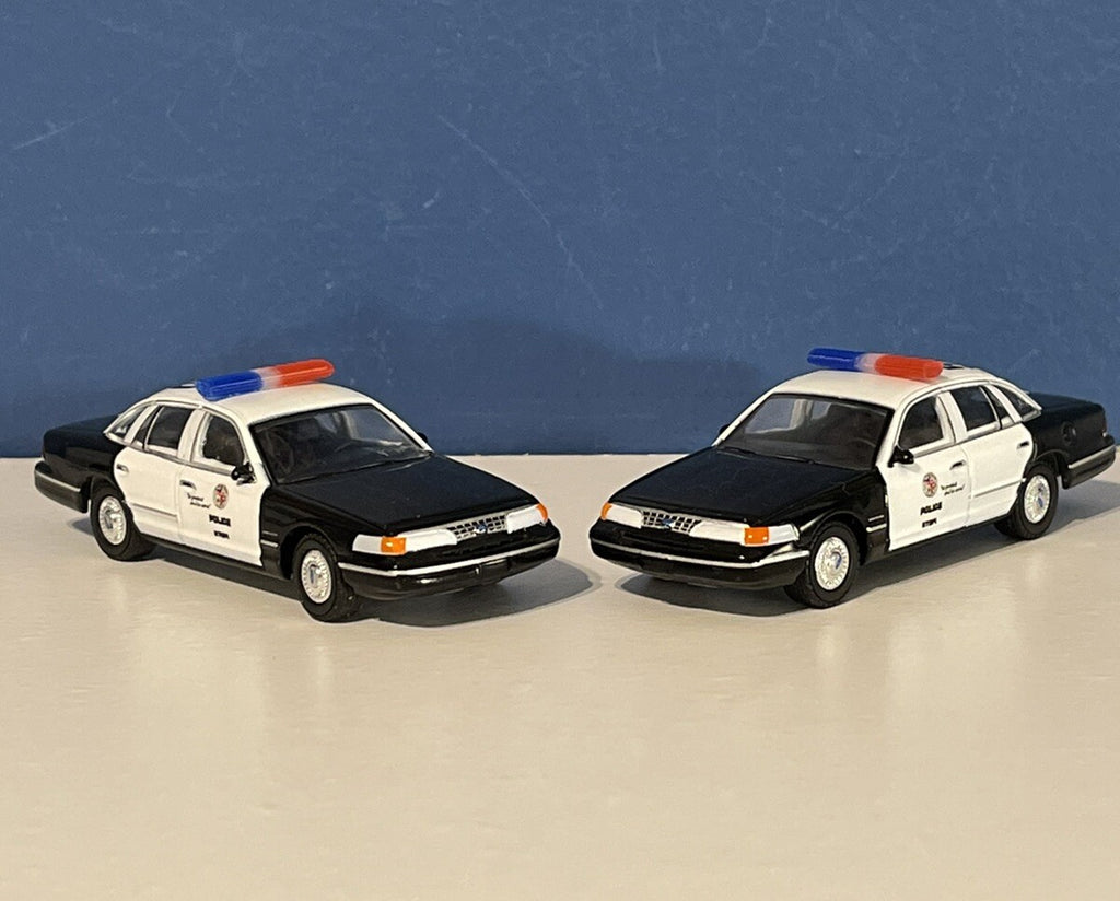 4 Pack 1/87 Blue Red Federal Signal Aerodynic Lightbar Police Sheriff1