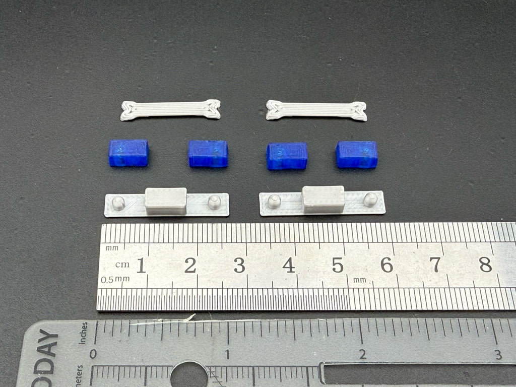 2 Pack 1/50 48 Scale Blue Twinsonic Lightbar Police Fire Engine Truck 5015B1