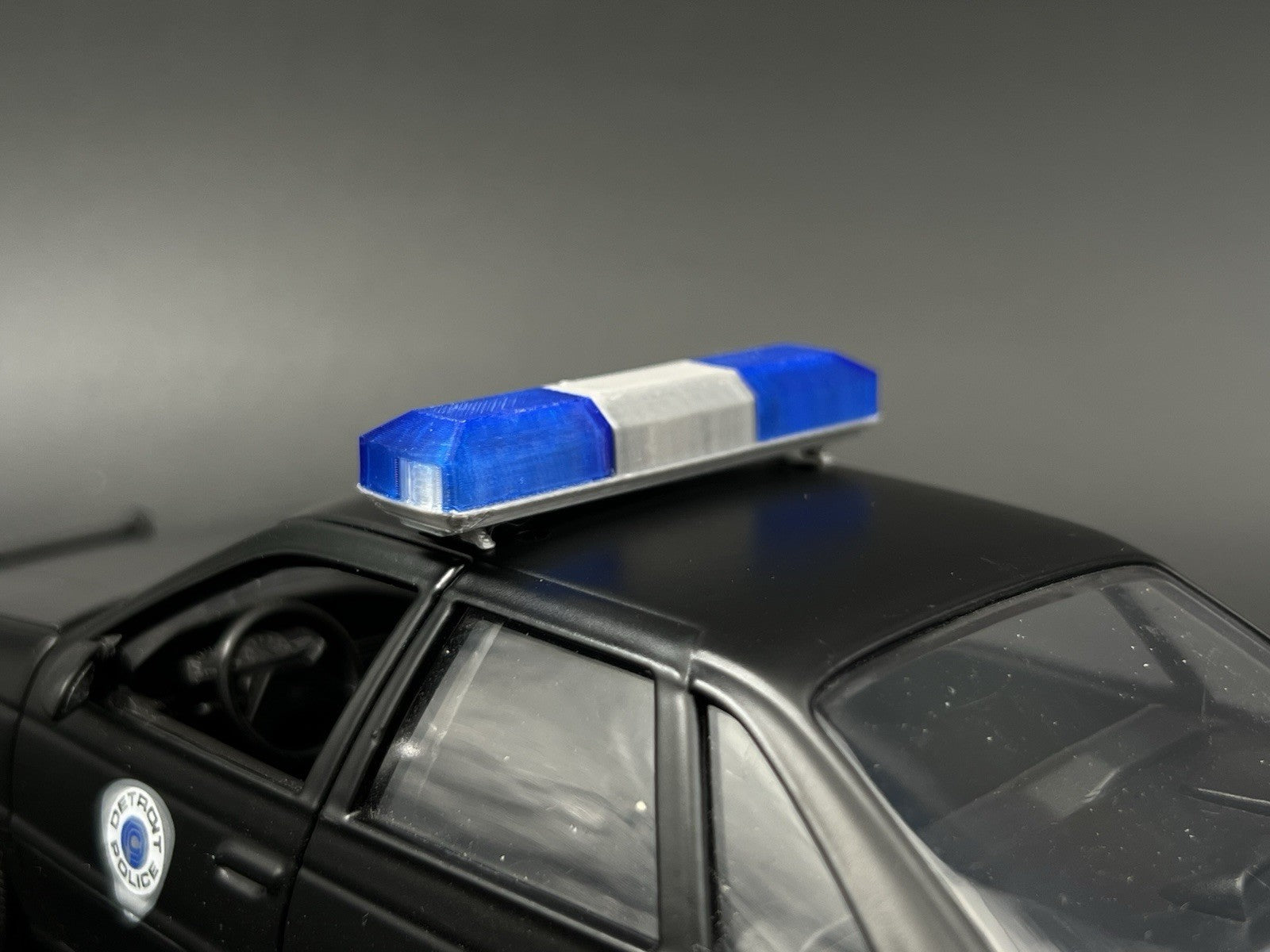 1/24 1/25 Blue Smith Wesson 8780 8880 8980 Lightbar Police Sheriff Fire11