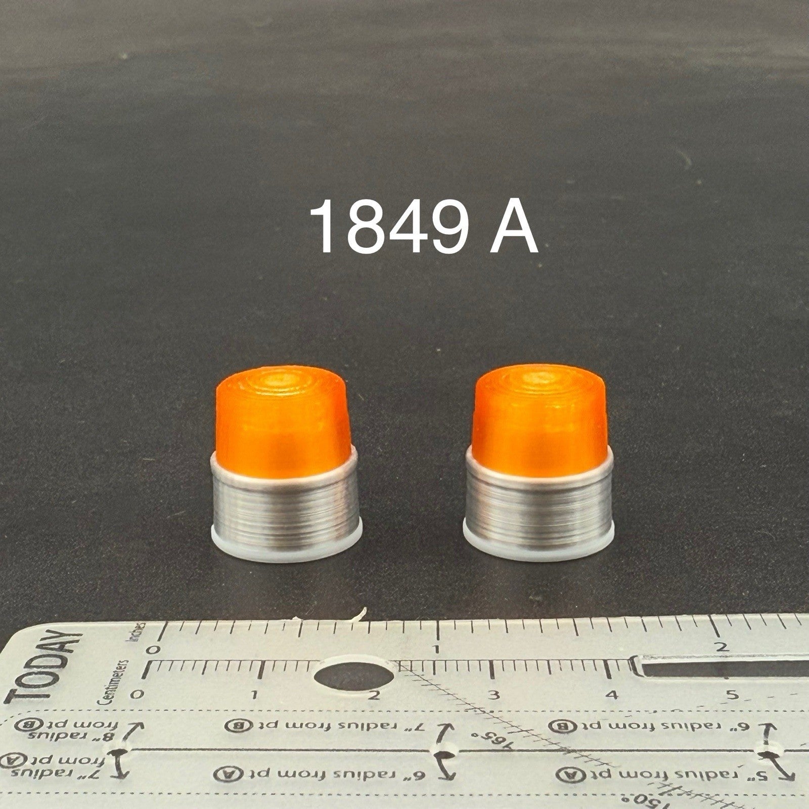 2 Pack 1/18 LED Ready Federal CJ 184 284 Amber Beacon Tow Work Truck Security0