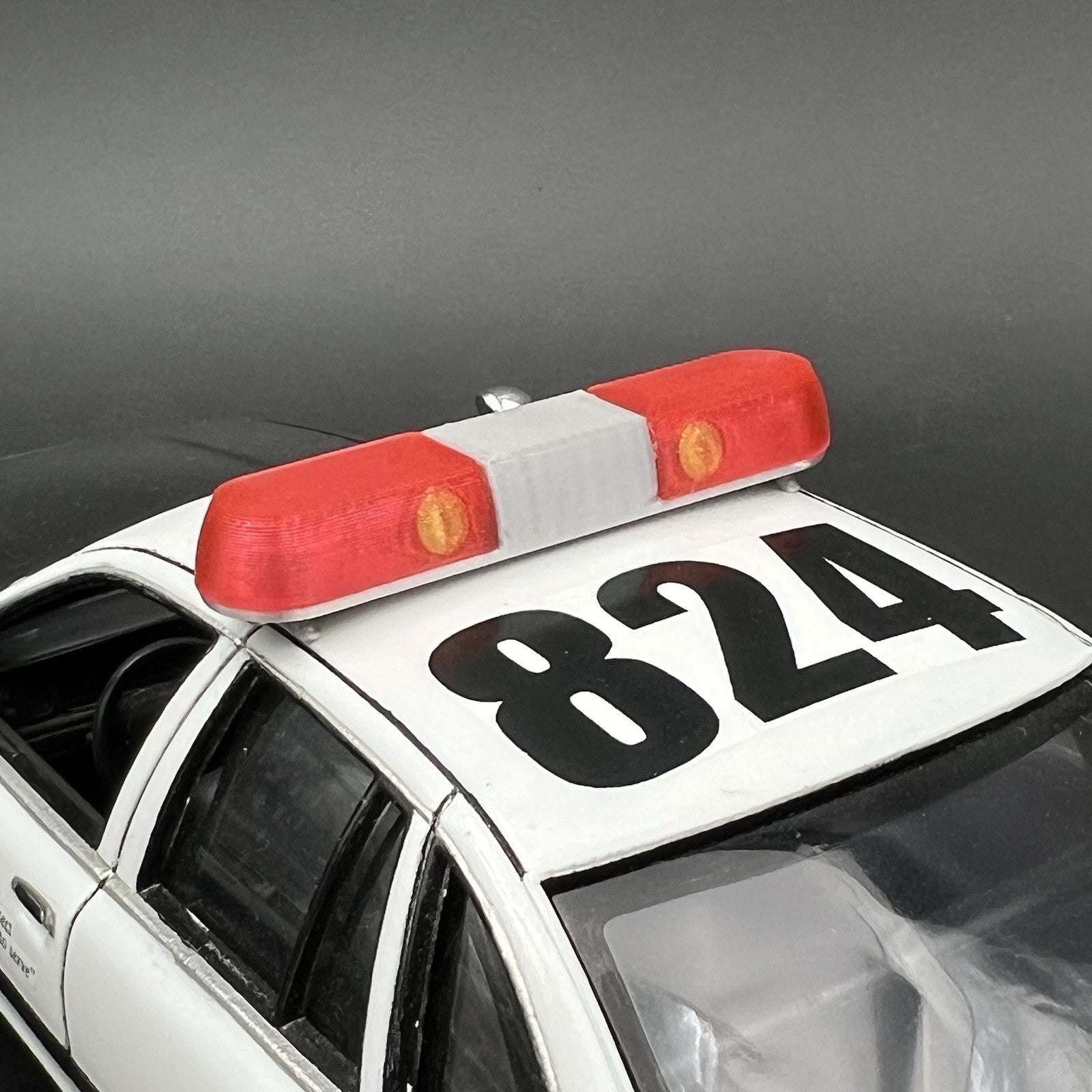 1/24 1/25 Red Whelen 80H 90H 8000 Lightbar Police Sheriff Fire Highway Patrol15