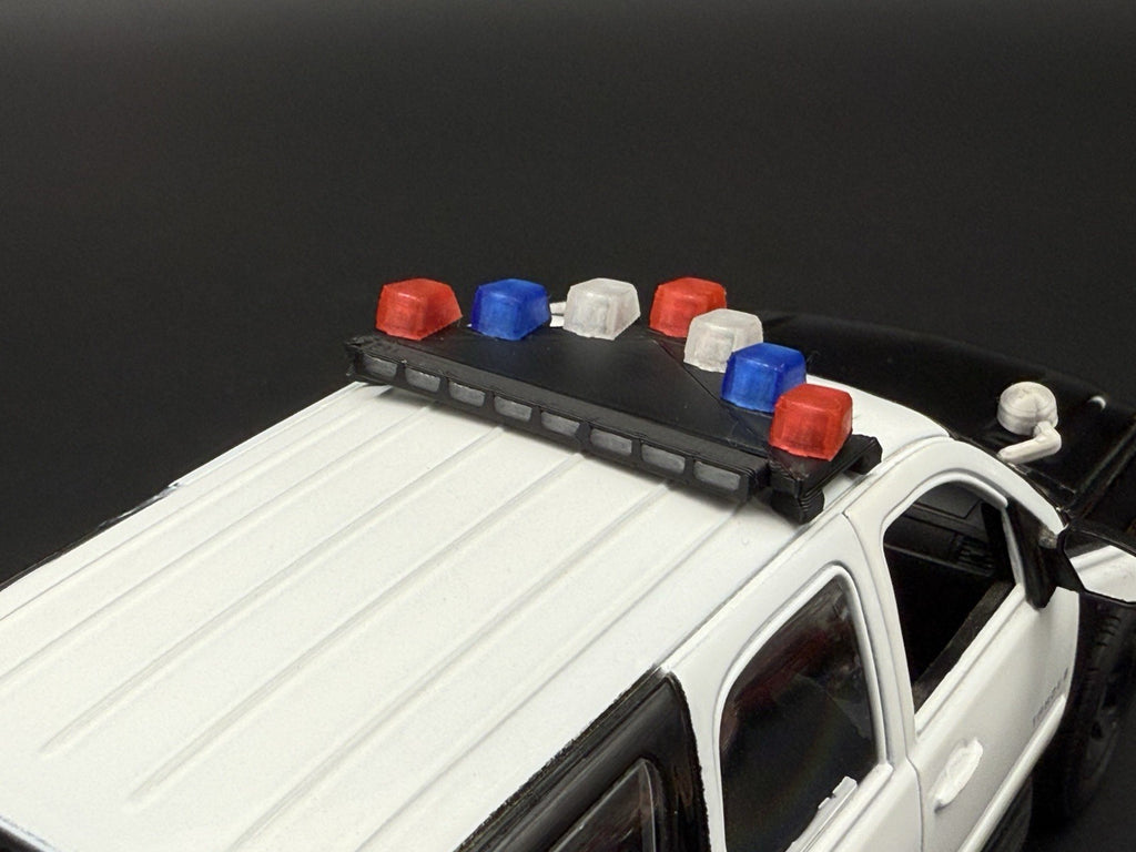 1/24 25 LED Ready CHP PSP Federal Vector Vision Lightbar Police Car 2432 BR39