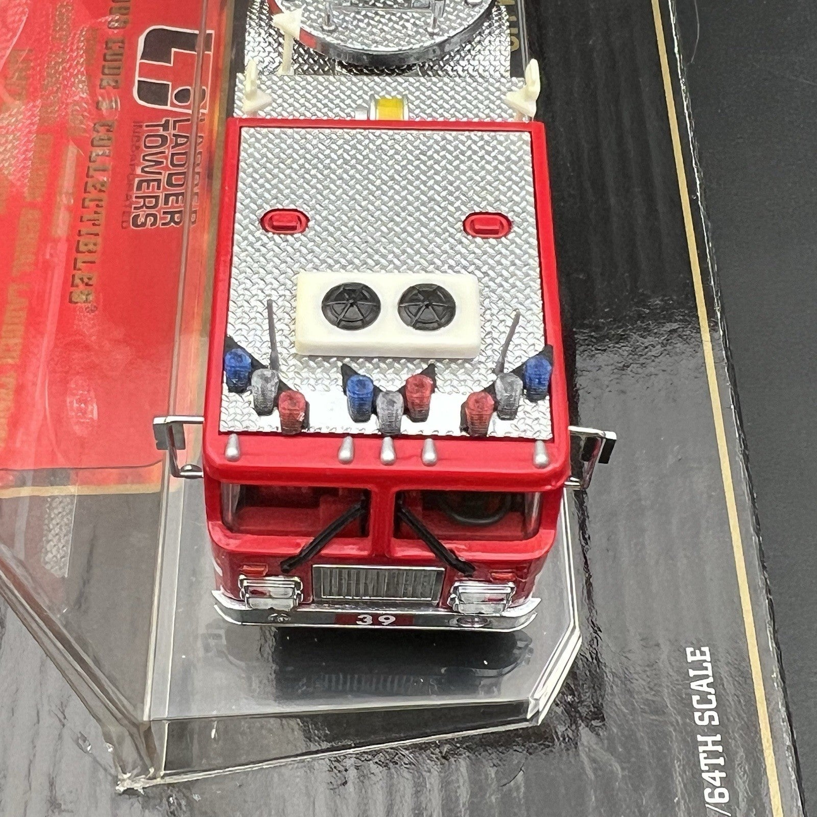 3 Pack 1/64 Blue Red Split Vector Lightbar Fire Truck Engine Police Code 34