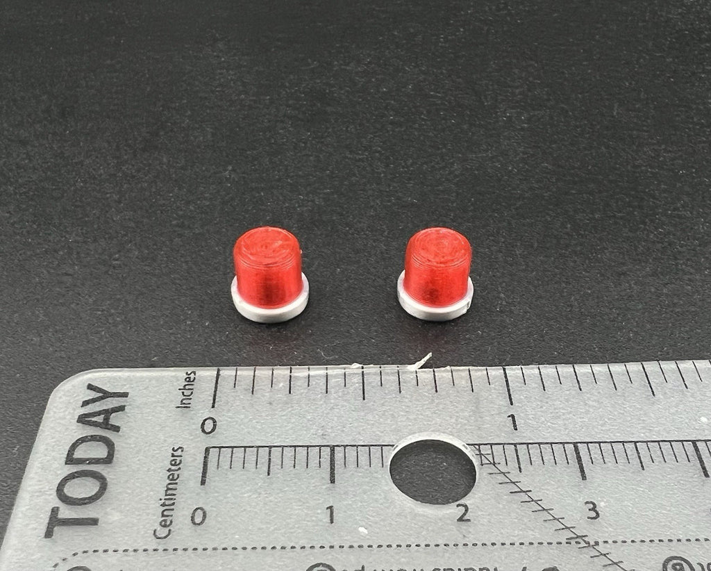 2 Pack 1/32 1/24 Hallow Red Beacon Strobe Fire Police Ambulance EMS 1/34 1/258