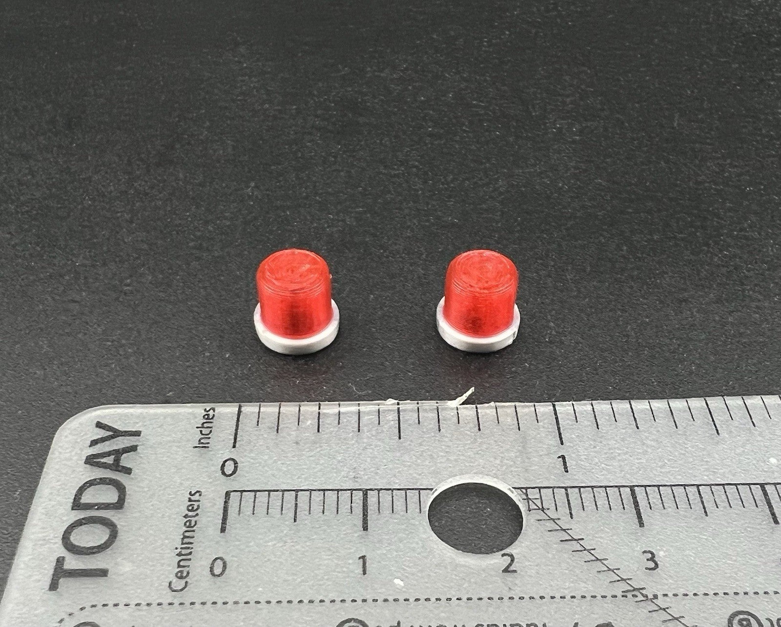 2 Pack 1/32 1/24 Hallow Red Beacon Strobe Fire Police Ambulance EMS 1/34 1/258