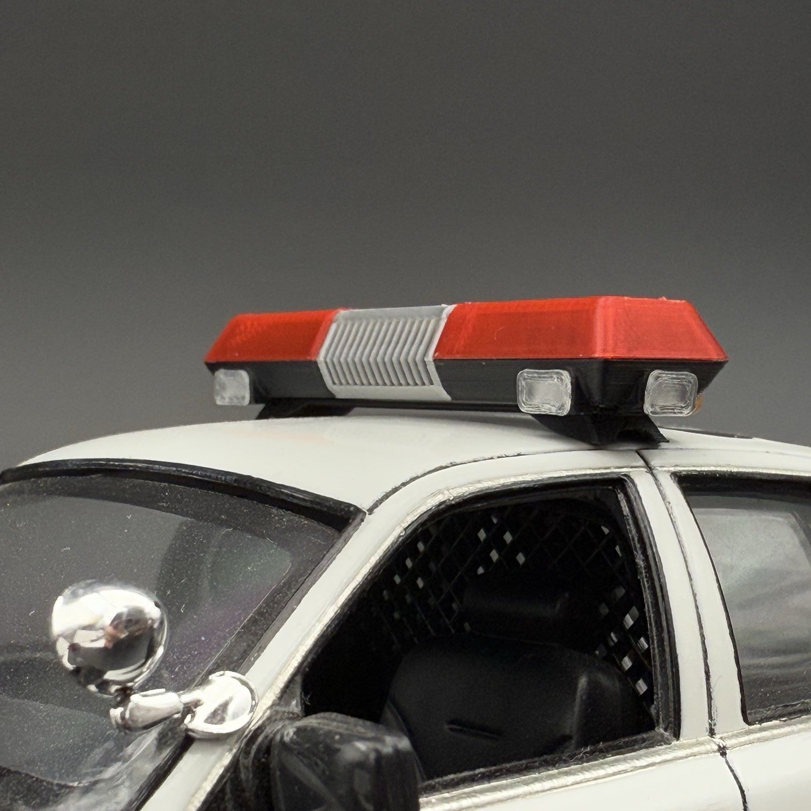 1/18 Scale Red Chrome Streethawk Lightbar New York Police Sheriff Fire3