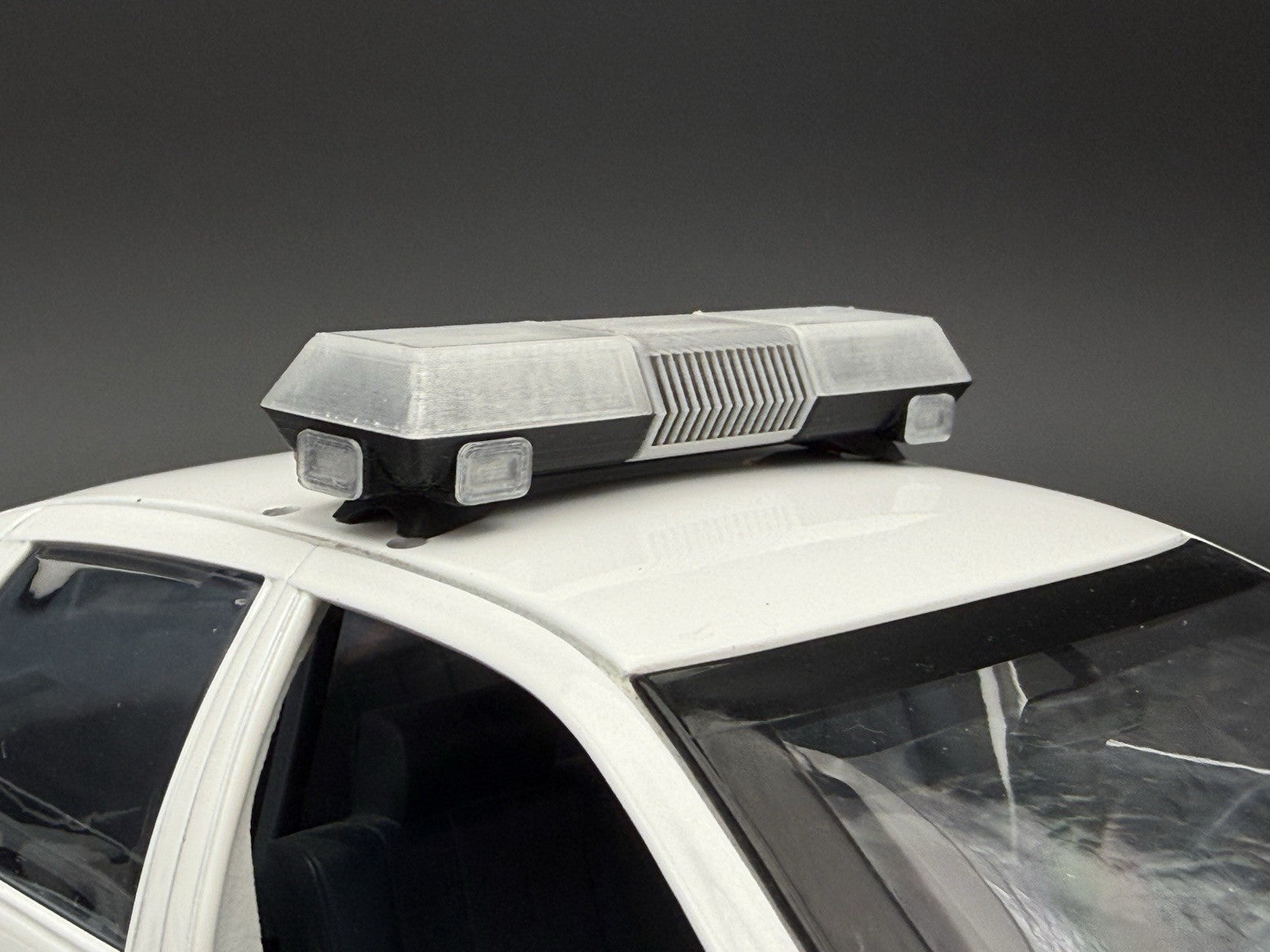 1/18 Scale Model Clear Chrome Lectric Lites Ranger LL300 Lightbar Police 1872C6