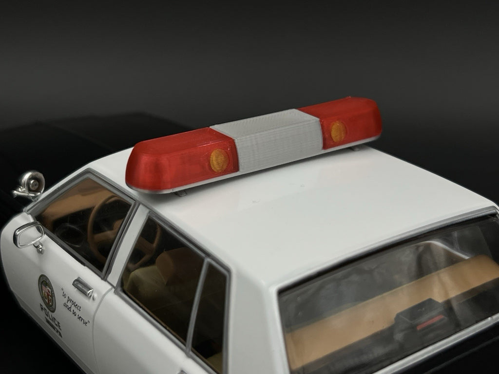 1/18 Extra Wide XL Red Whelen 80H 90H 8000 Lightbar Police Sheriff Fire3