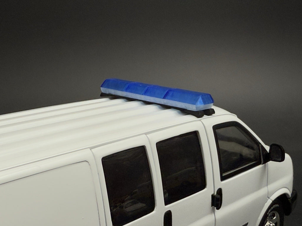 1/24 25 Scale Blue Code 3 MX7000 XL Lightbar Police Fire Truck Width 58”9