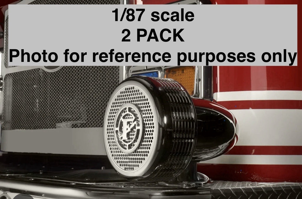 2-Pack 1/87 HO Scale Model Federal Q Q2B Siren Fire Engine Truck 87218