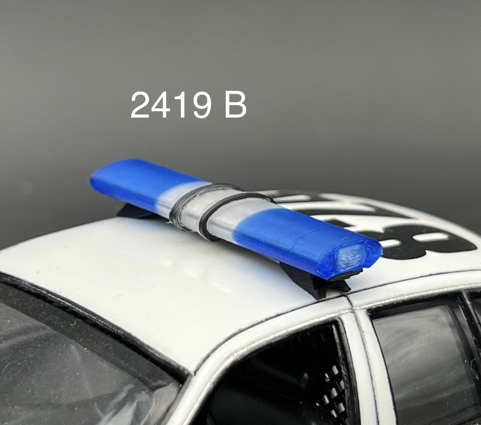 1/24 25 LED Ready Jetstrobe Jetstream Lightbar Blue Clear State Police Sheriff0