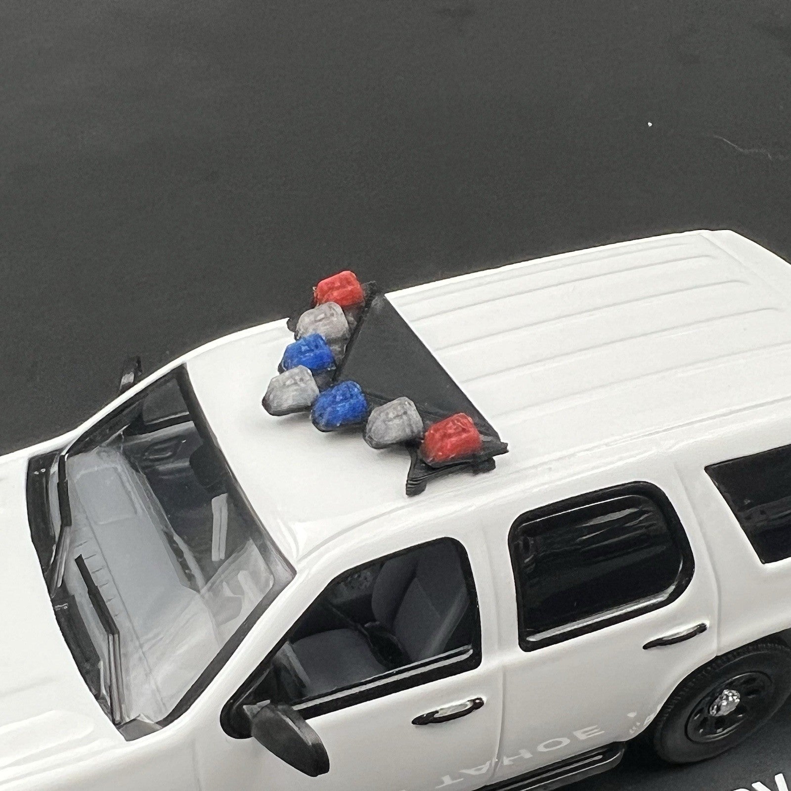 2 Pack 1/43 Blue Red Vector Vision Lightbar LVMPD Las Vegas Metro Police Style2
