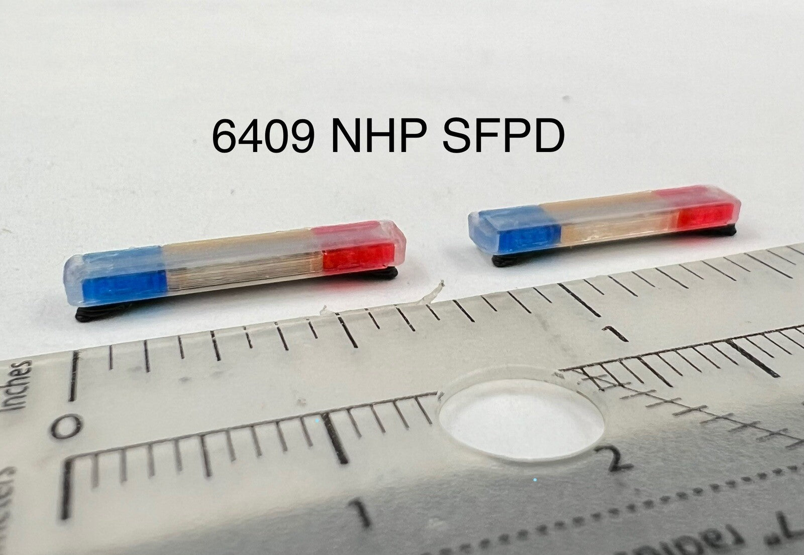 2 Pack 1/64 Whelen Edge Lightbar Blue Red San Fran Police Nevada Highway Patrol0