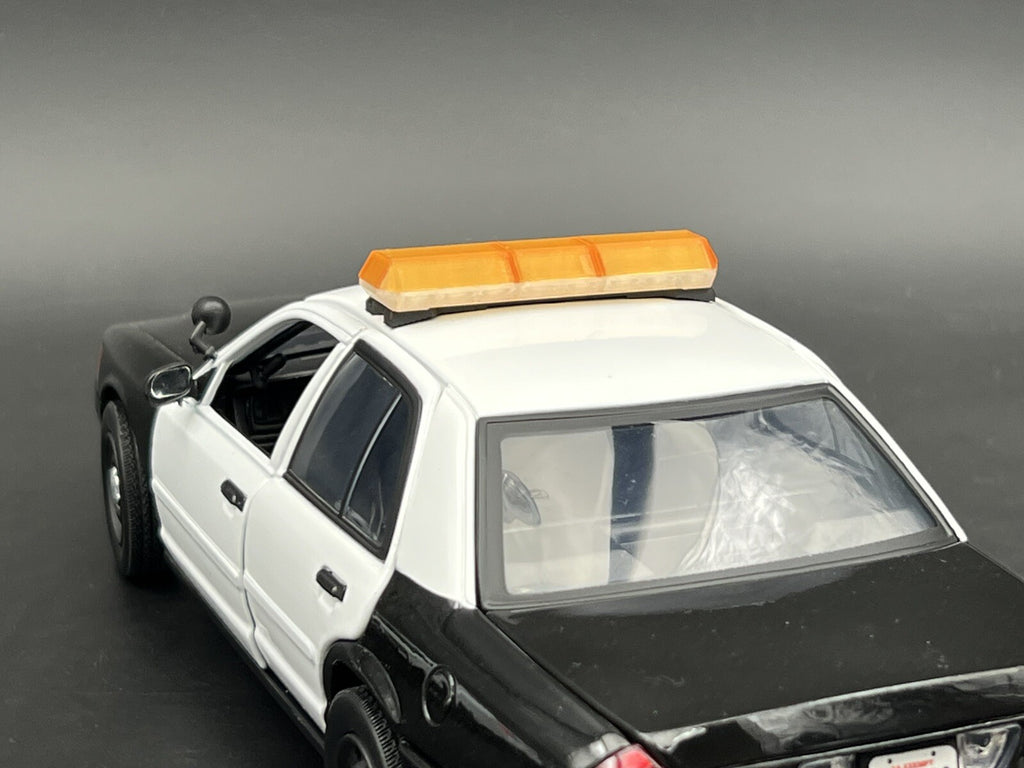 1/24 Scale Model LED Compatible Amber Code 3 MX7000 Lightbar Security Work 2414A8