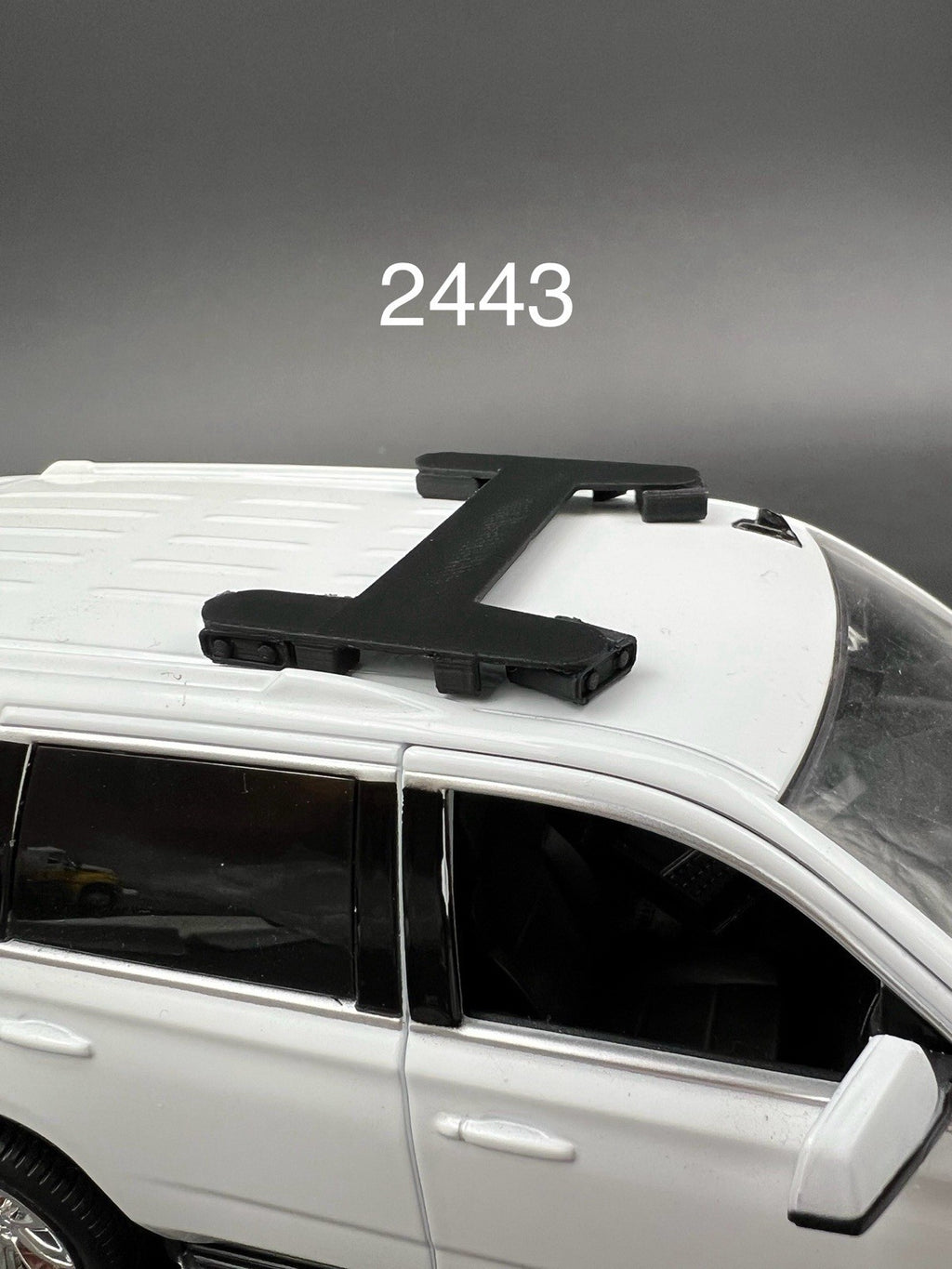 1/24 Lightbar Bracket w/ ALPR License Plate Reader Police Car SUV Sheriff0