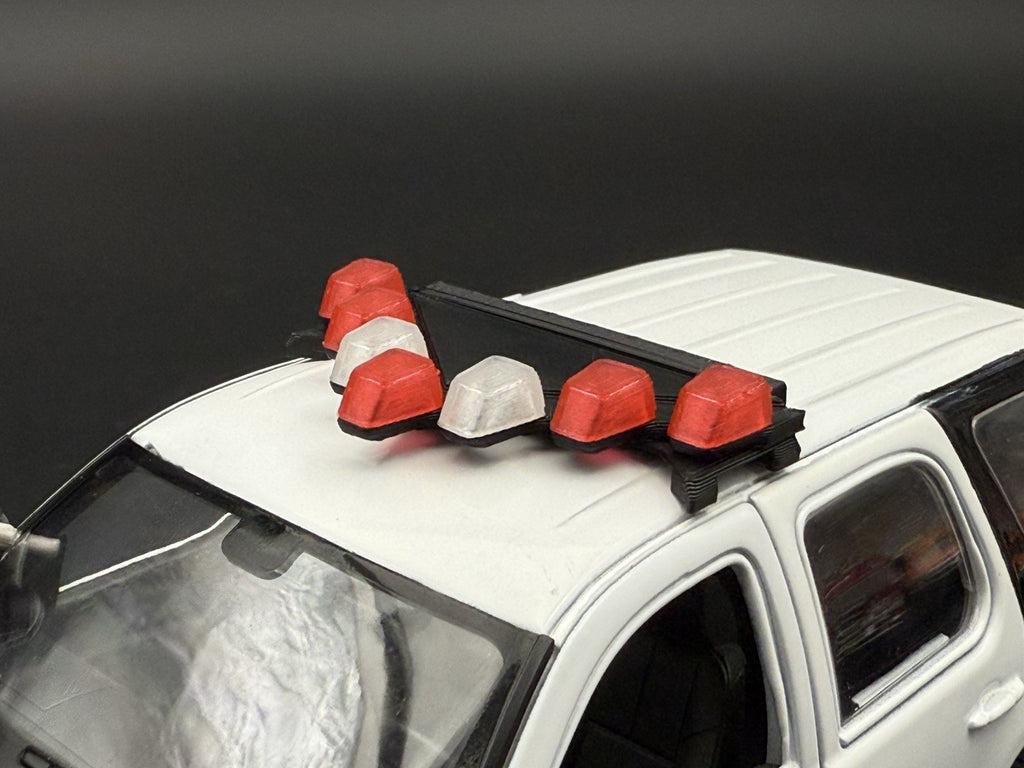 1/24 25 Scale Model LED Ready NYPD Federal Vector Lightbar Police Pre-2008 243216