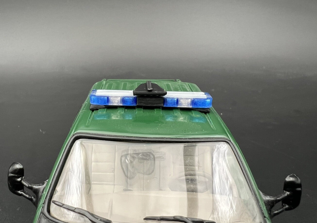1/32 Whelen Edge Lightbar Blue w/ Speaker Highway Patrol State Police9