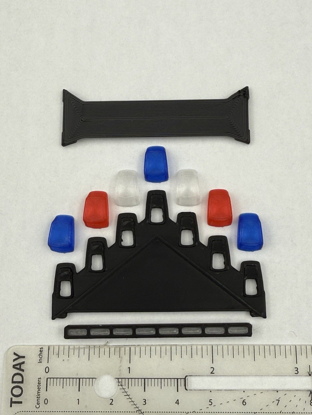 1/18 Scale Model LED Ready Blue Red Federal Vector Lightbar Police Car 1837 BR41