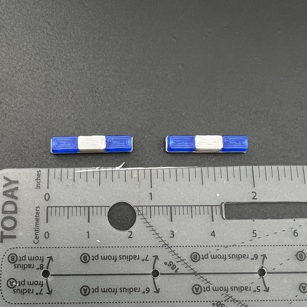 2 Pack 1/64 Blue Federal Signal Twinsonic Lightbar Greenlight Police Sheriff1