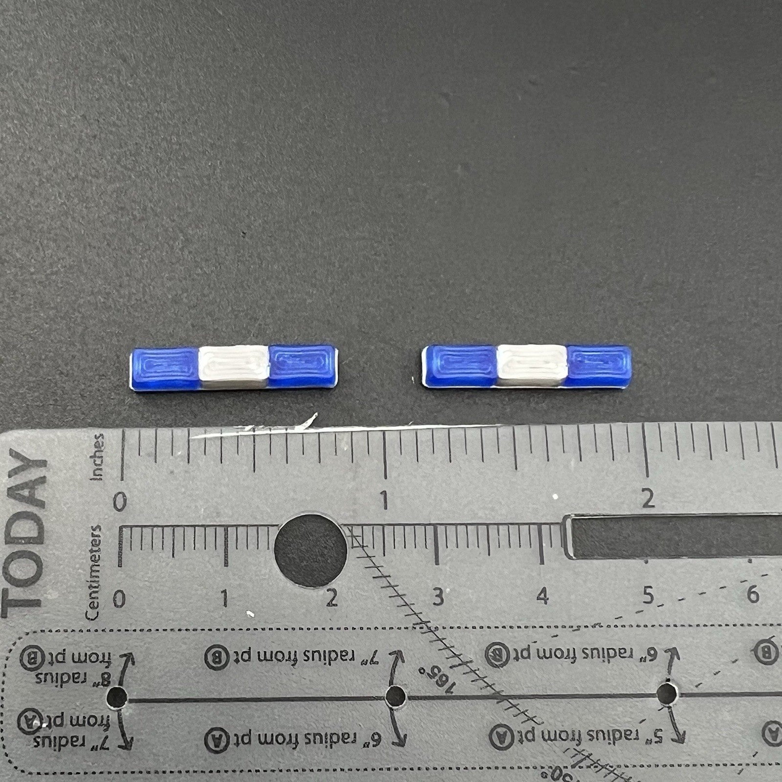 2 Pack 1/64 Blue Federal Signal Twinsonic Lightbar Greenlight Police Sheriff1