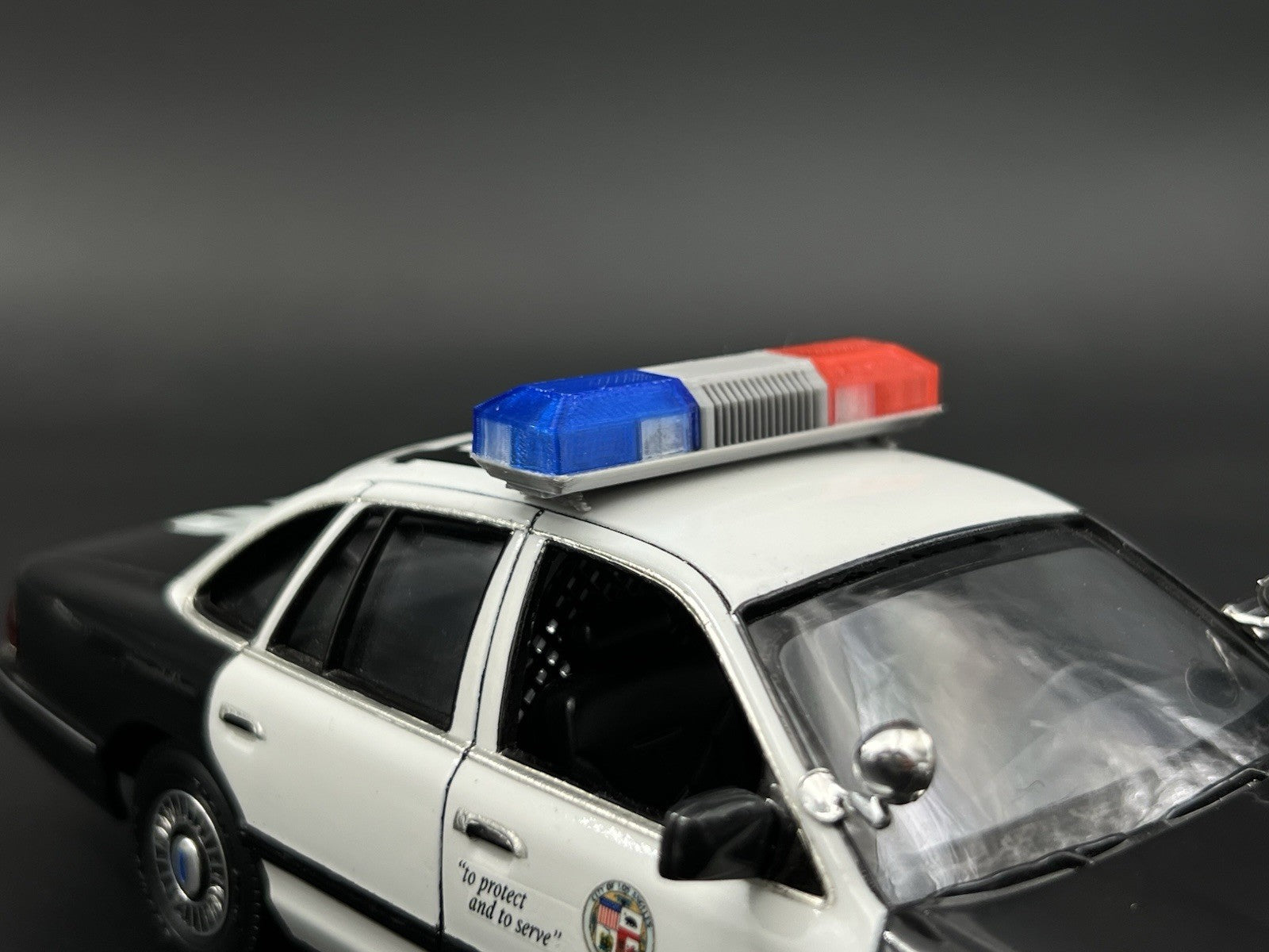 1/24 1/25 Blue Red Smith Wesson 8780 8880 8980 Lightbar Police Sheriff Fire16