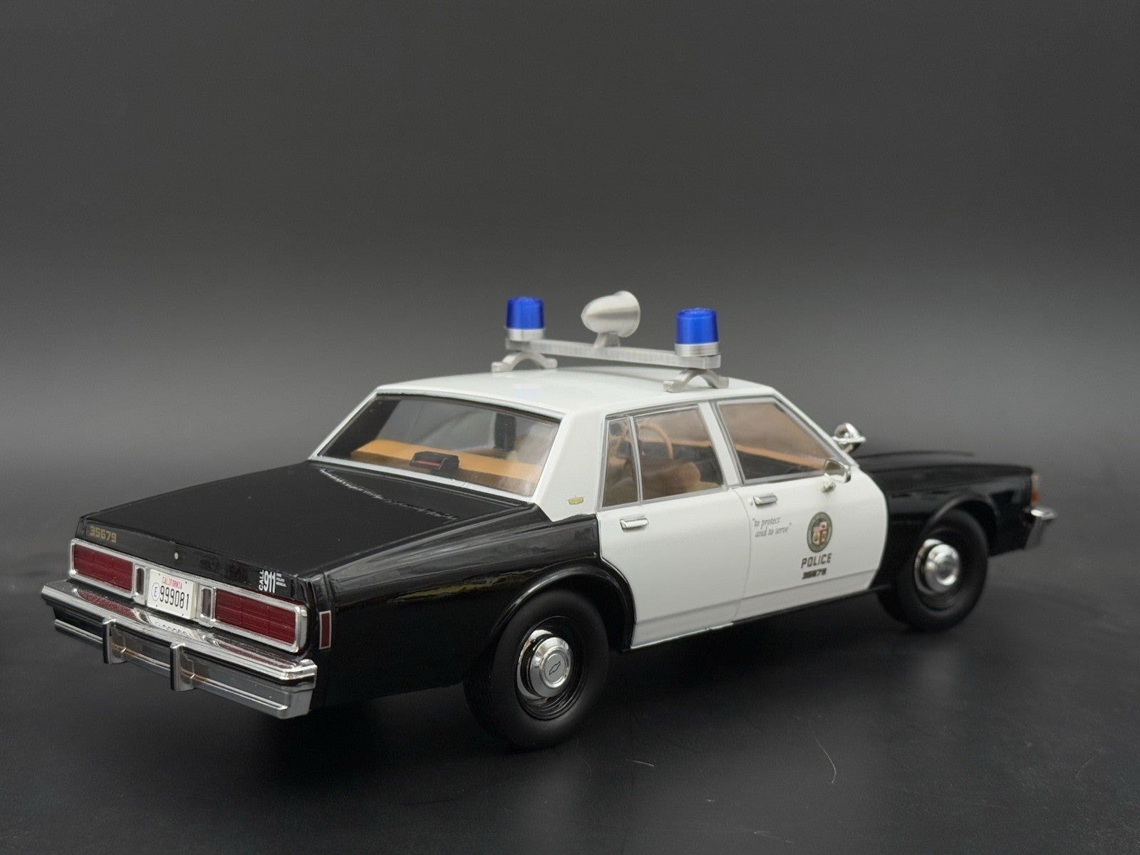 1/18 LED Ready Federal Blue Twin Beacon Ray Speaker Police Lightbar Visibar6
