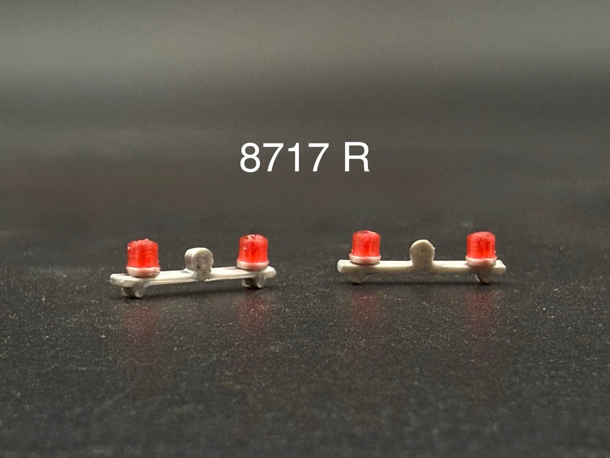 2 Pack 1/87 HO Scale Red Mars Skybolt Beacon Lightbar Speaker Police 8717R0