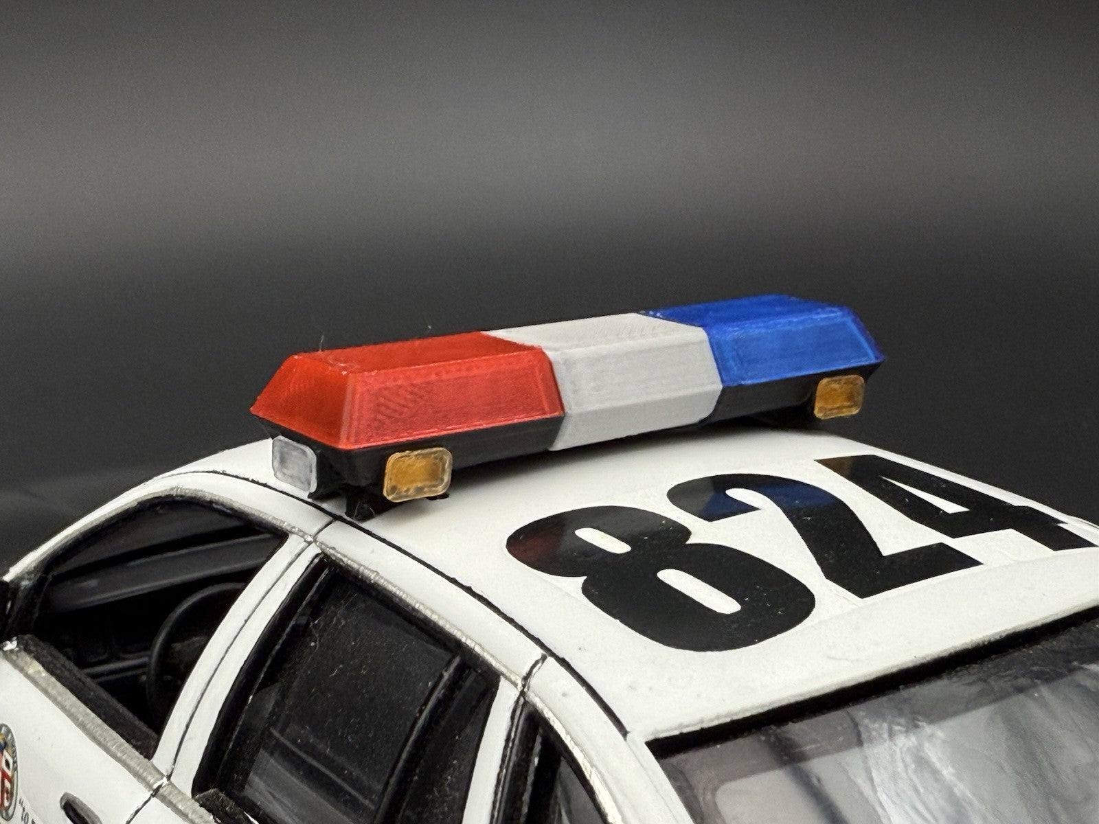1/18 Scale Blue Red Chrome Streethawk Lightbar Police 1859 BR14