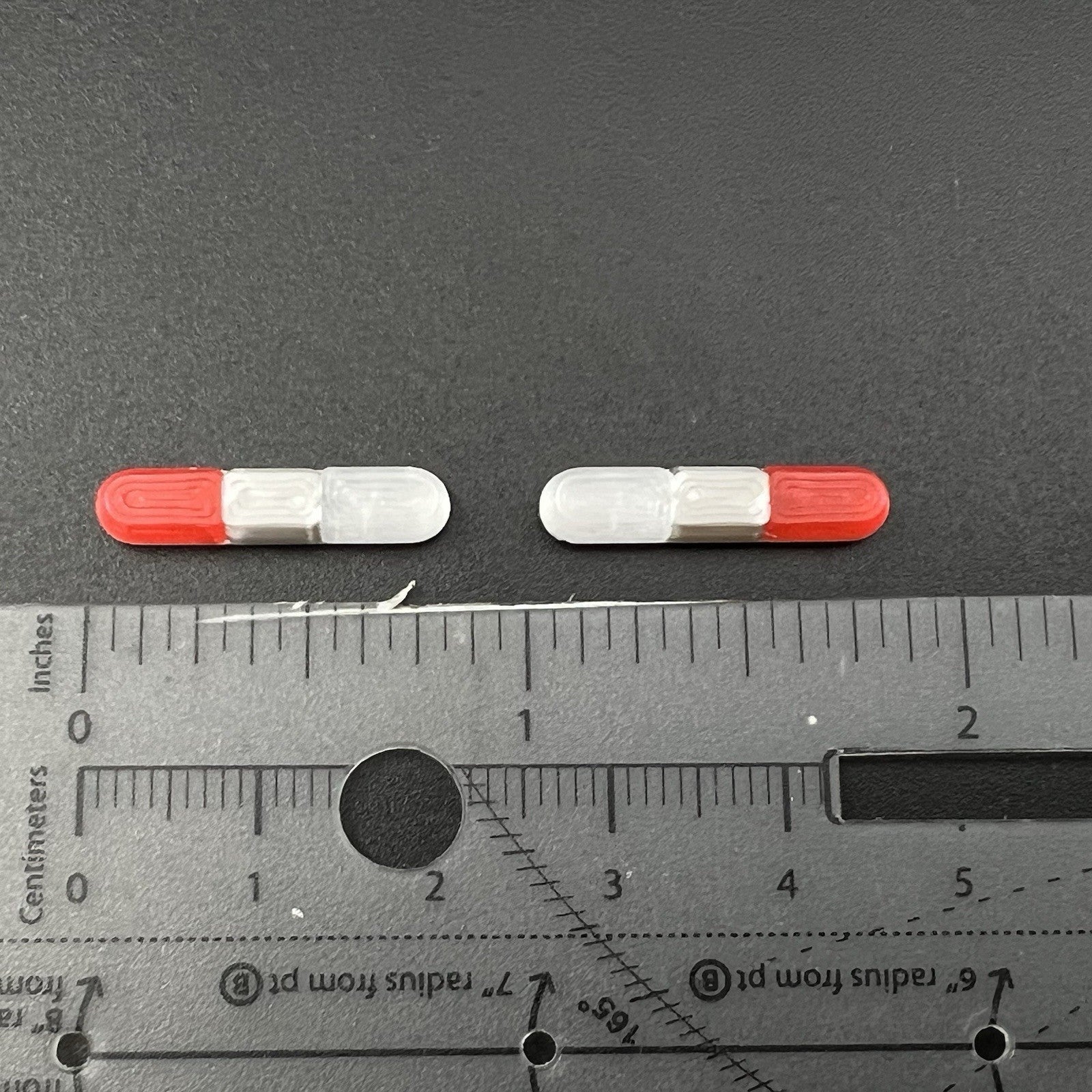 2 Pack 1/64 80H 90H 8000 Lightbar Red Clear Fire EMS Police Car Truck Ambulance1