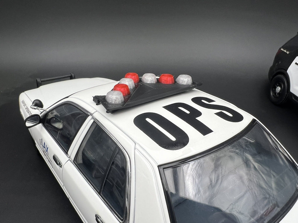 1/18 LED Ready NYPD Red Federal Signal Vision SLR Lightbar Police Sheriff Car9