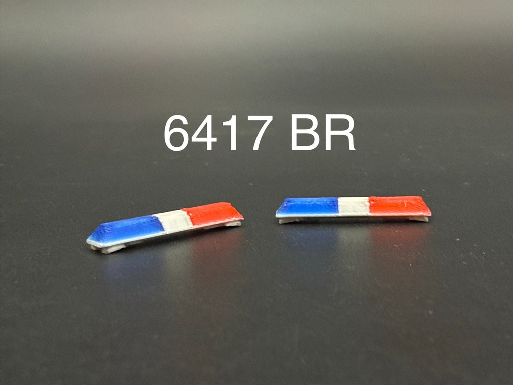 2 Pack 1/64 Scale Code 3 LP6000 Blue Red Lightbar Greenlight Police 6417BR0