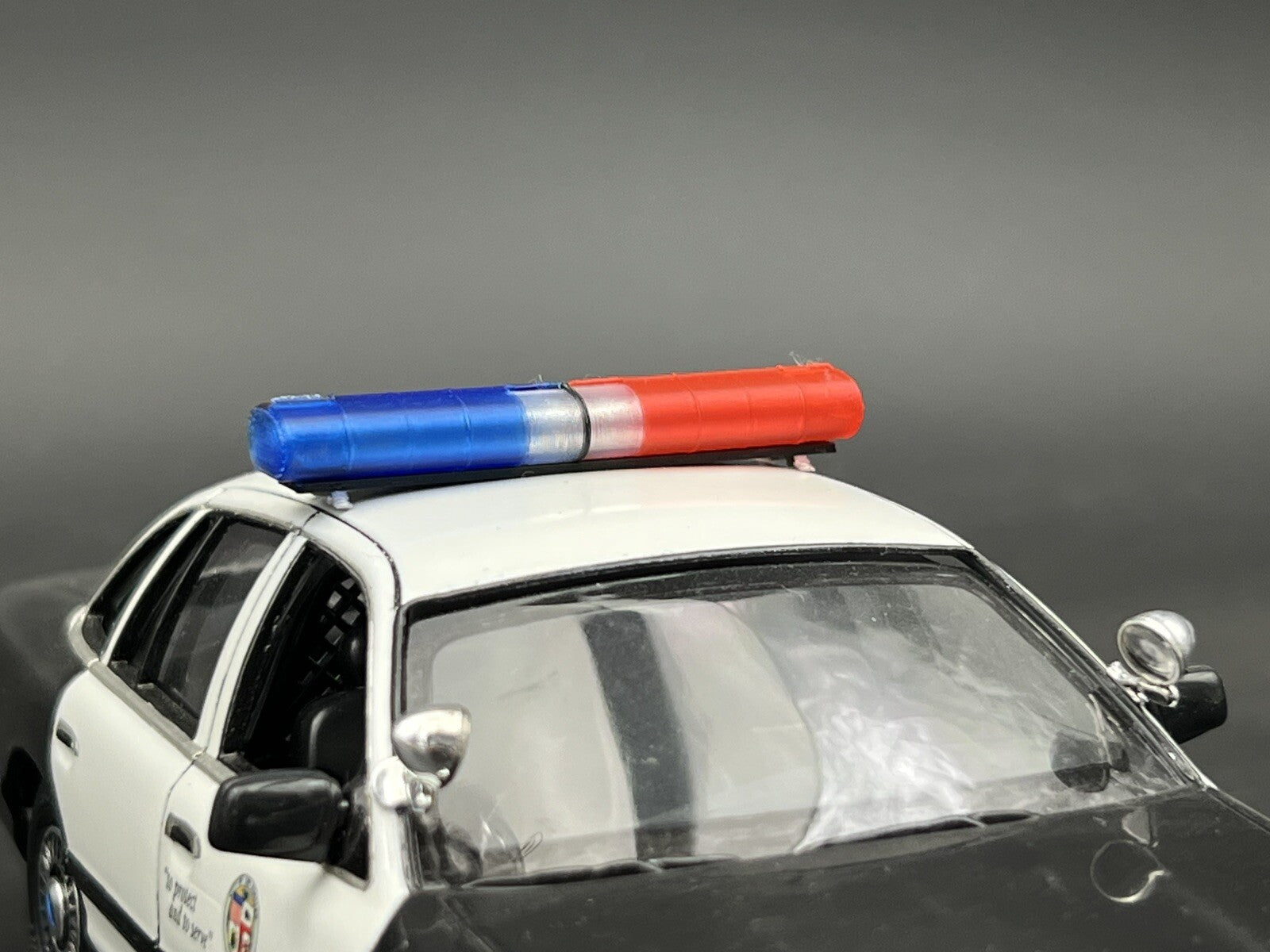 1/24 1/25 LED Ready AeroDynic Lightbar LAPD Blue Red Clear Amber Police Sheriff2