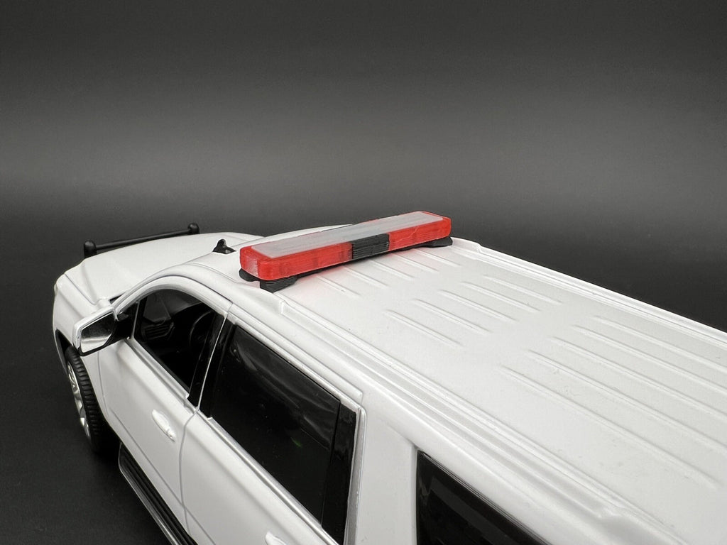 1/24 25 27 LED Ready Whelen Edge Lightbar Red Highway Patrol State Police Fire7