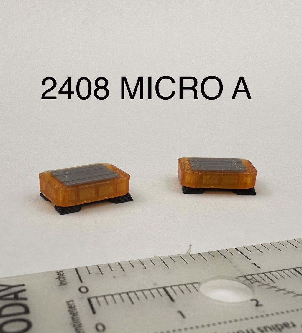 2-Pack 1/24 25 Scale Model Micro Whelen Edge Freedom Amber Lightbar 2408MICROA0