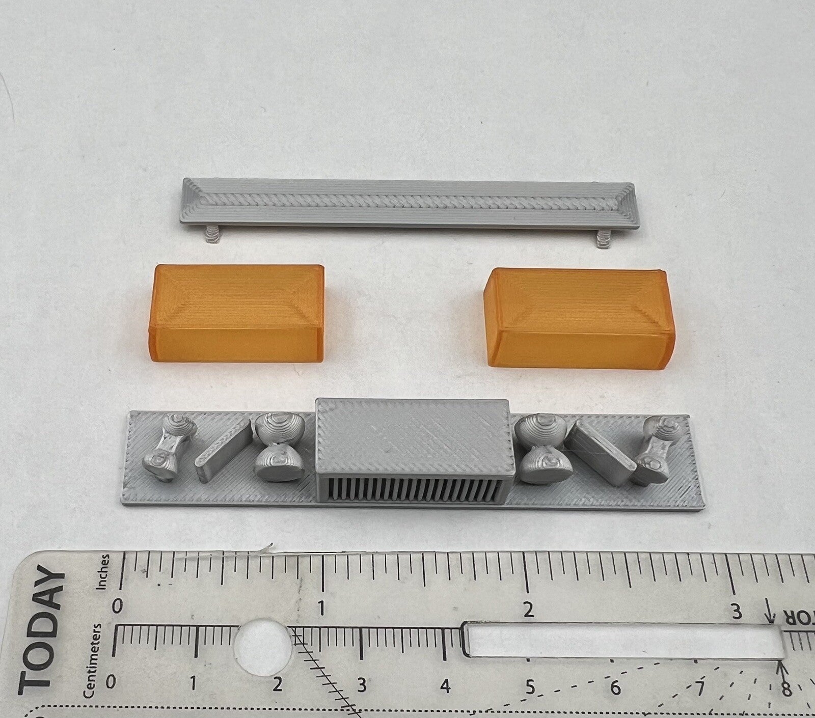 1/18 Scale Model Amber Federal Twinsonic Lightbar Tow Work Truck Security 1821A1
