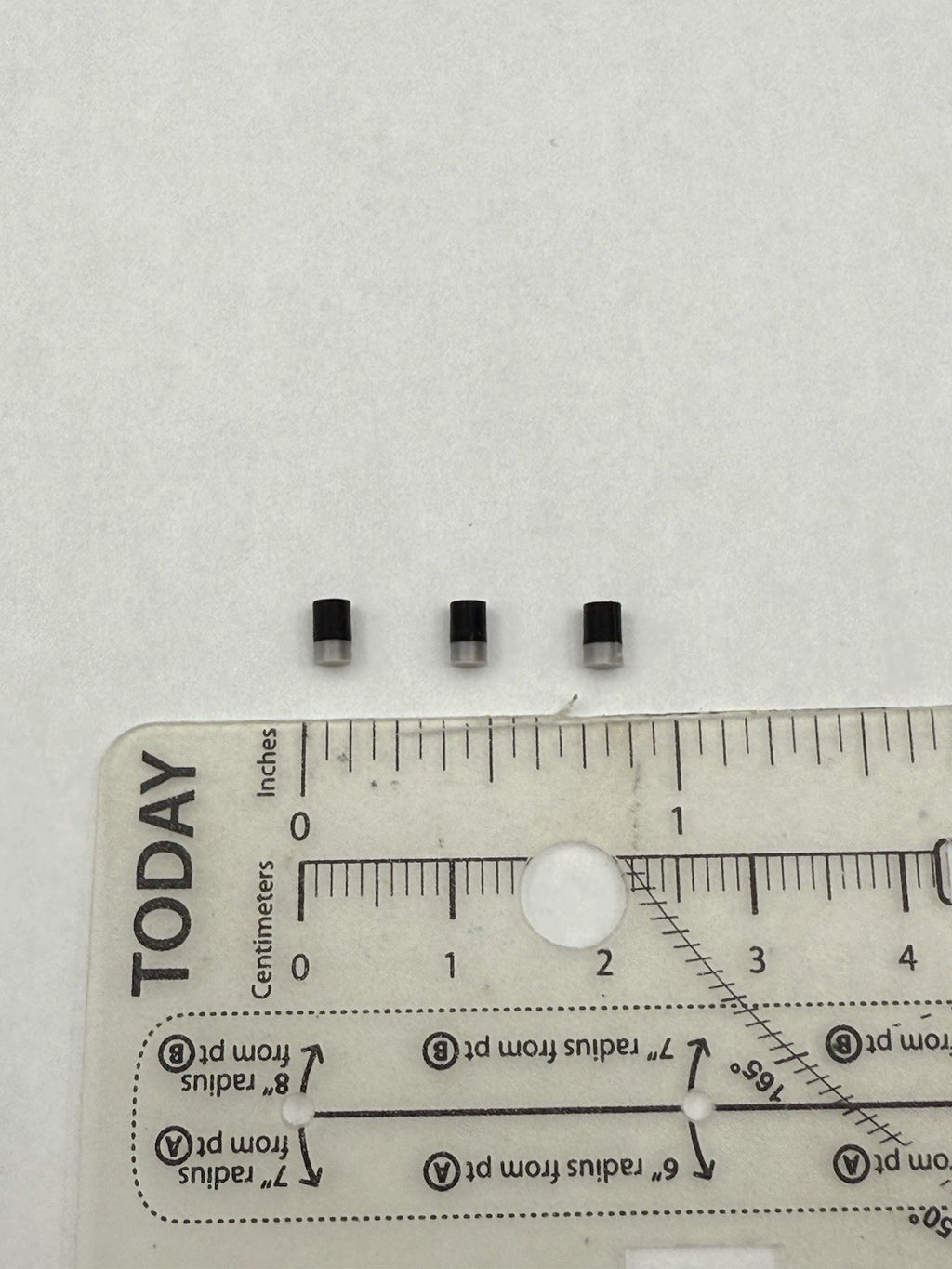3 Pack 1/18 Black Silver Low Profile Stubby Antenna Scale Model Police Fire7