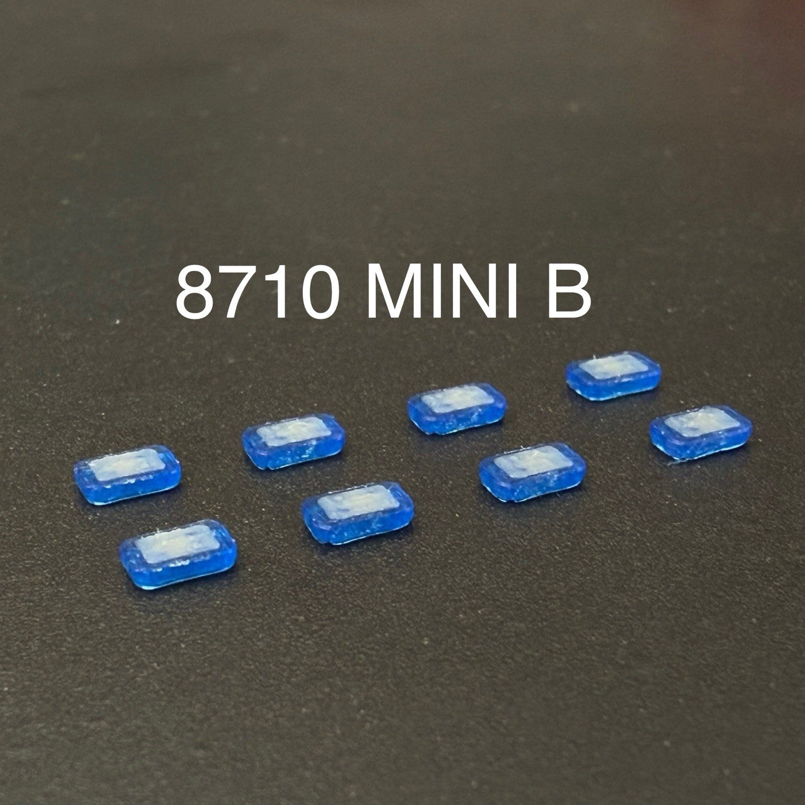 8 Pack 1/87 HO Scale Whelen Edge Mini Blue Lightbar Fire Truck Police 87100
