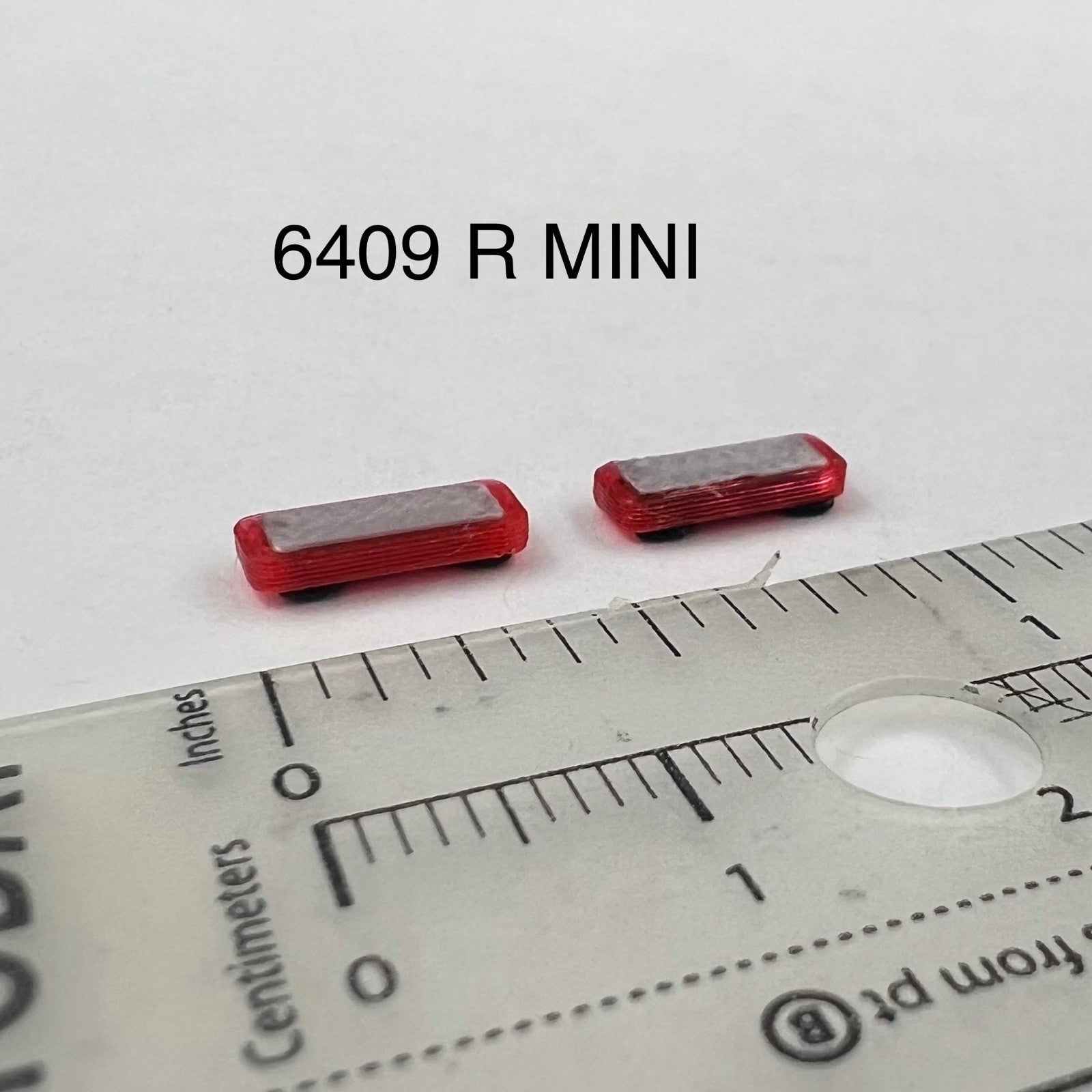2 Pack 1/64 Mini Whelen Edge Red Lightbar Gray Top Cover Police Sheriff Fire EMS0