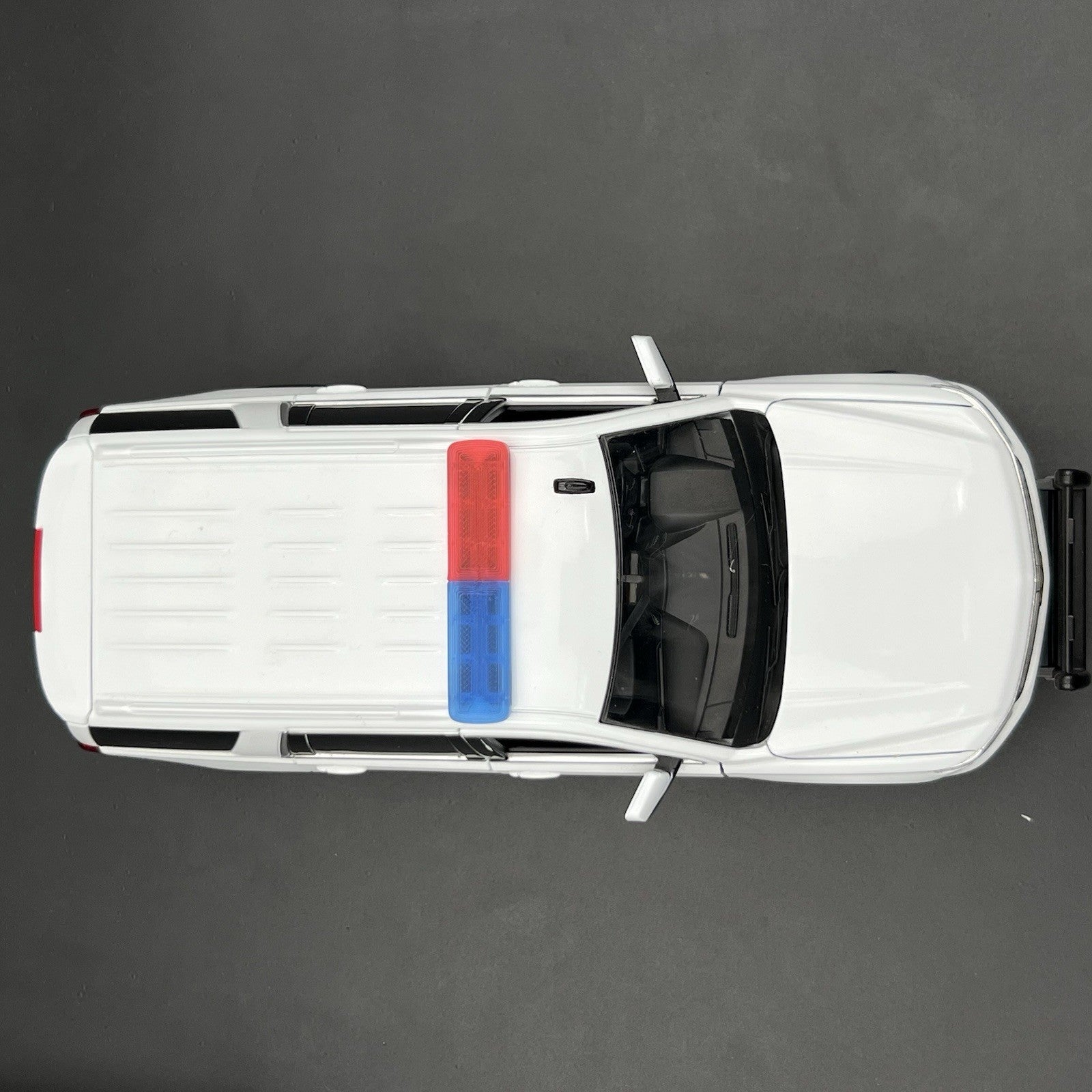 2-Pack 1/43 Scale Model Tahoe Width XL Legend Lightbar Blue Red Police 4340BR4