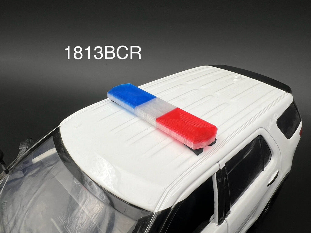 1/18 LED Ready Code 3 2700 Lightbar Blue Red Sheriff Highway Patrol Police Car0