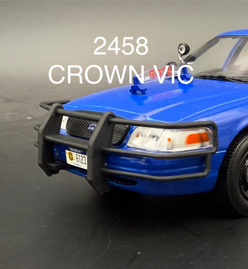 1/24 25 Go Rhino Wrap Around Push Bumper Pushbar Motormax Greenlight Crown Vic14