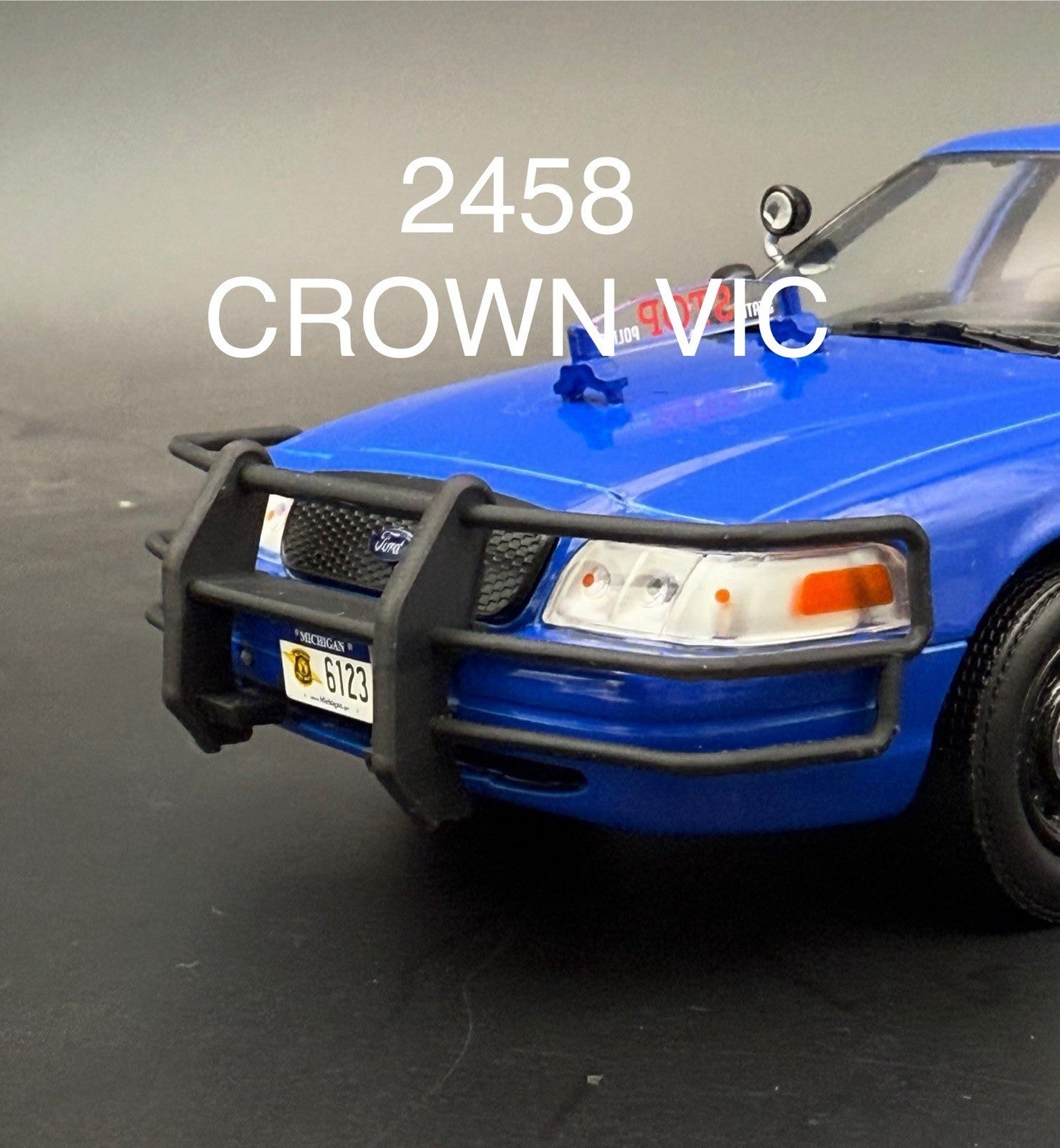 1/24 25 Go Rhino Wrap Around Push Bumper Pushbar Motormax Greenlight Crown Vic14