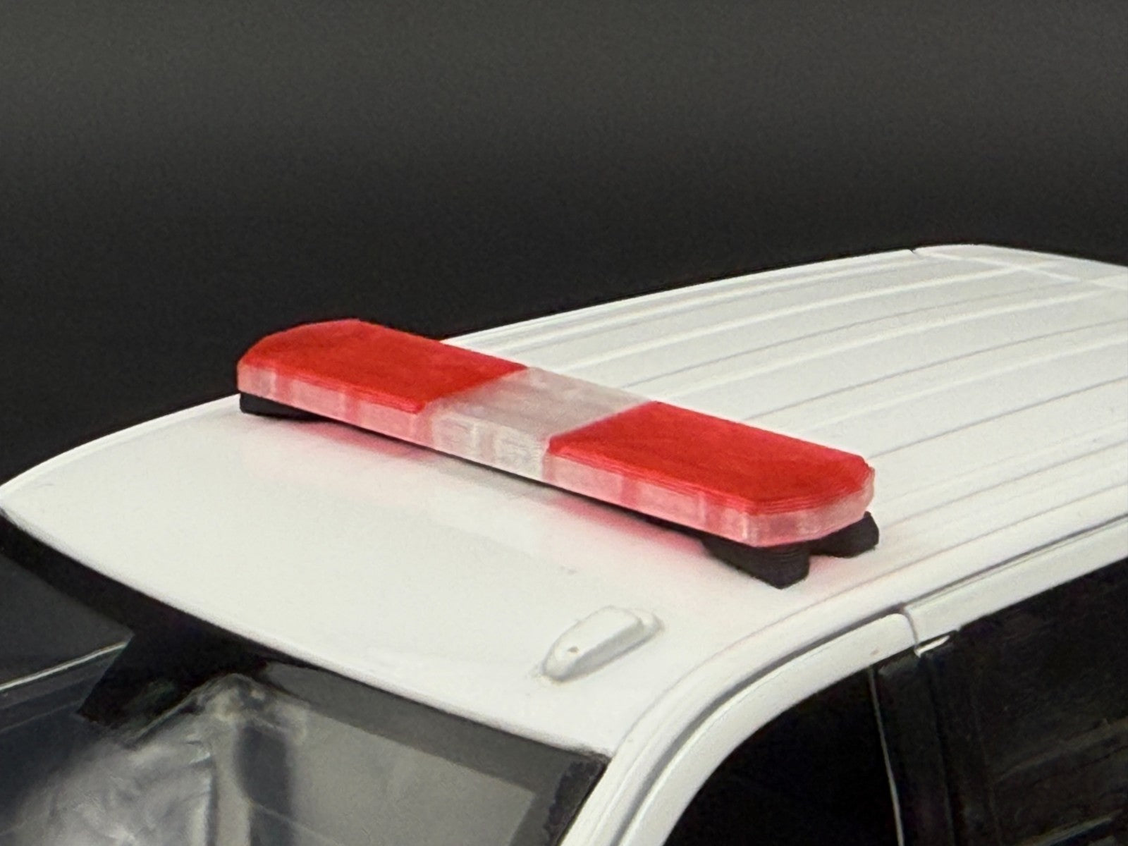 1/24 25 27 LED Ready Code 3 2700 Red Clear Lightbar Fire Police 2409RC10