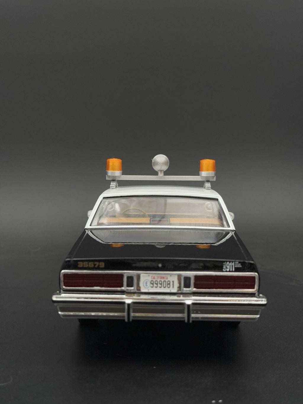 1/24 25 Scale Model Amber Twin Beacon Ray Speaker Police Lightbar Visibar 2461A5