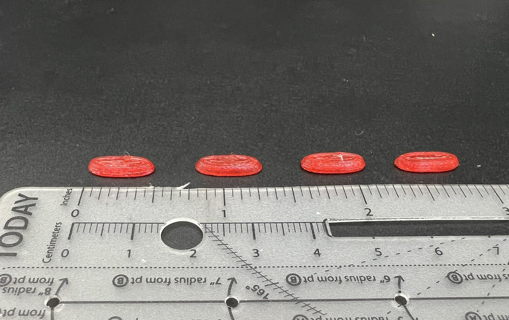 4 Pack 1/87 HO Scale Red Federal Signal Vista Lightbar Police Fire Ambulance EMS1
