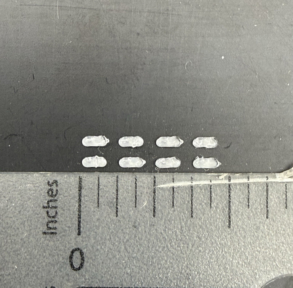8 Pack 1/64 Scale Clear Grille Light Pod License Plate Police 6456C5