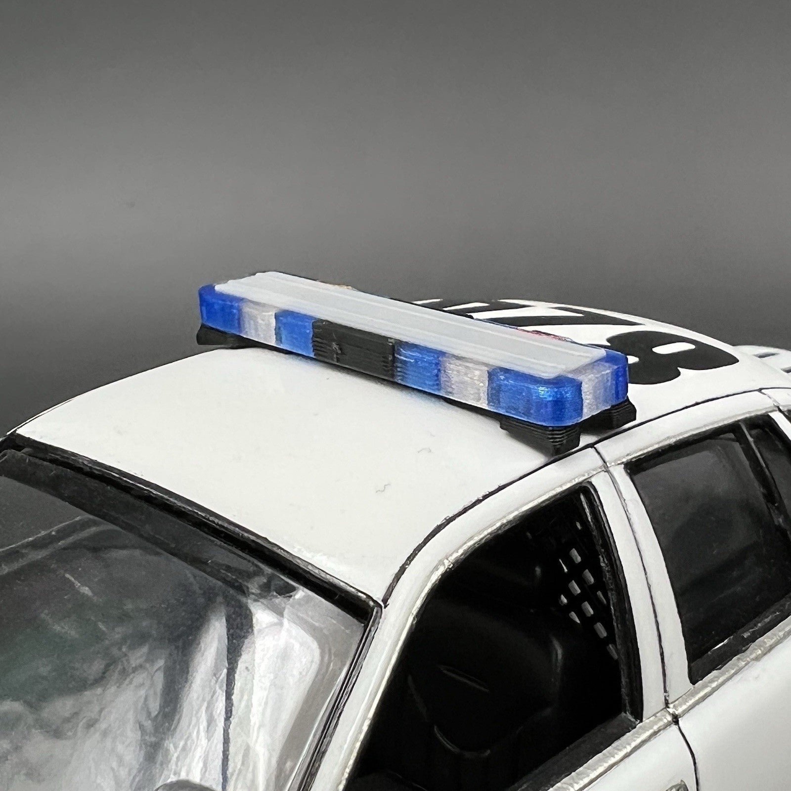 1/24 25 LED Ready Whelen Edge Massachusetts Police Lightbar Blue Clear Amber Red2