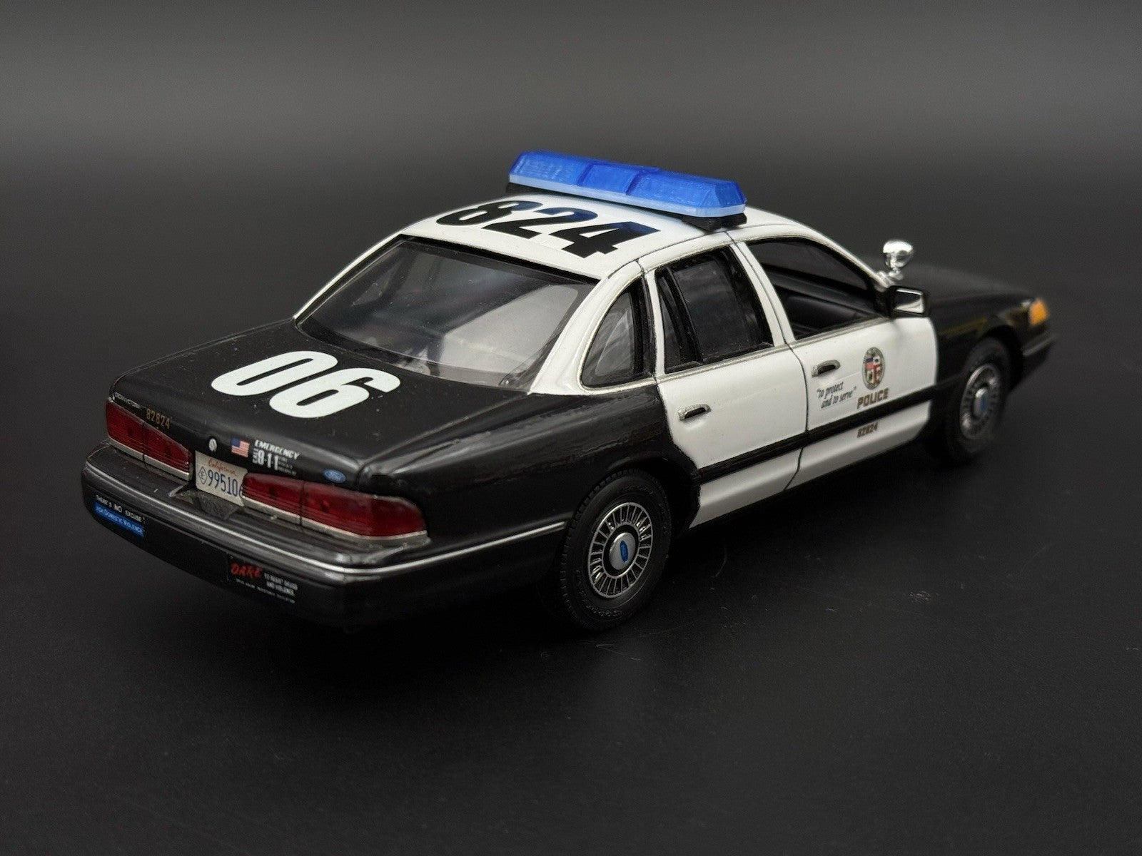 1/24 25 Scale Model Blue Code 3 Excalibur Lightbar Police7