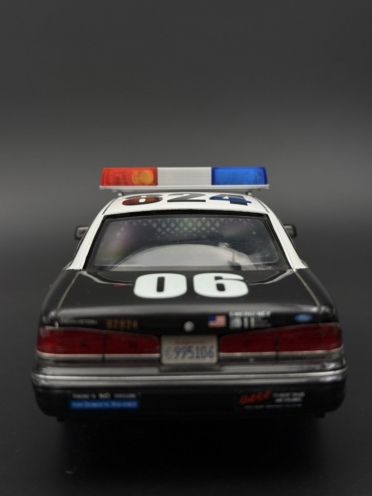 1/24 25 Blue Red California Twinsonic Lightbar Police Sheriff Highway Patrol6