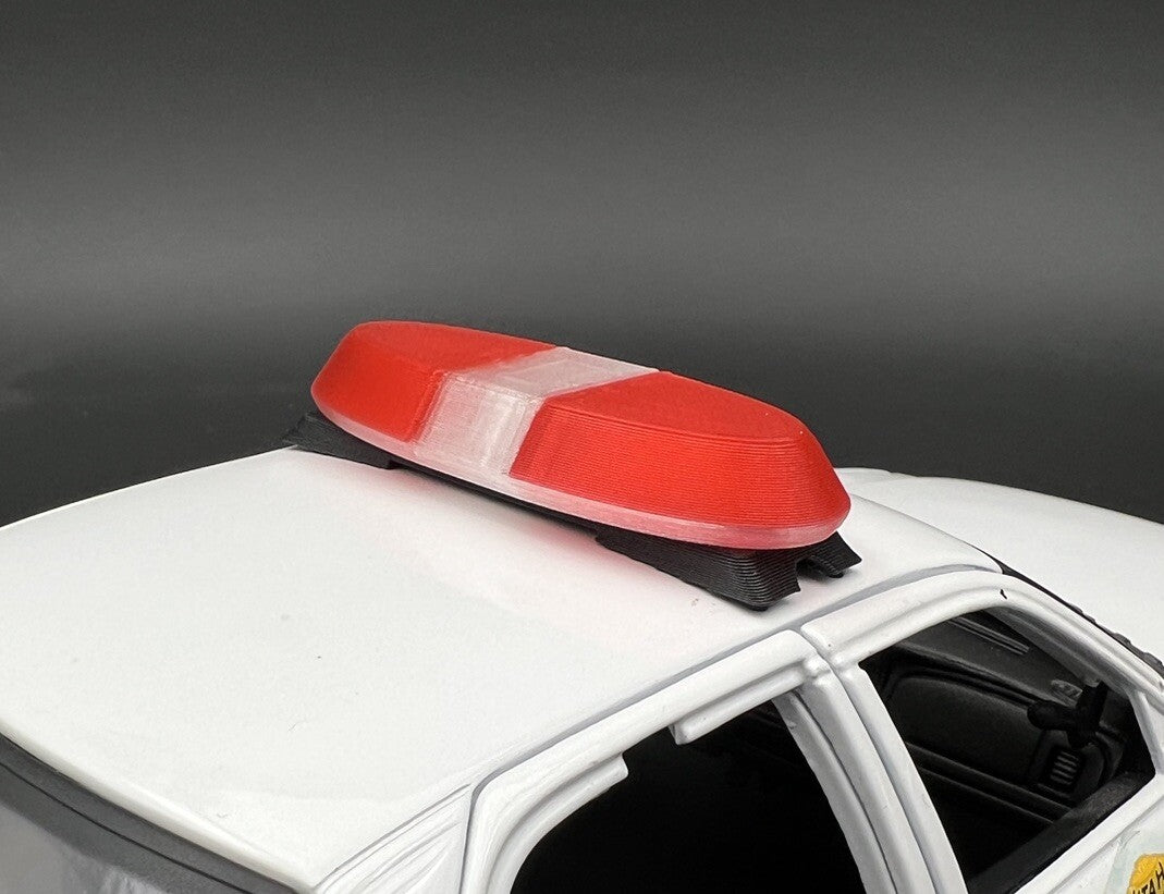 1/18 Red Federal Signal Vista Lightbar New York Mexico State Police Sheriff Fire4